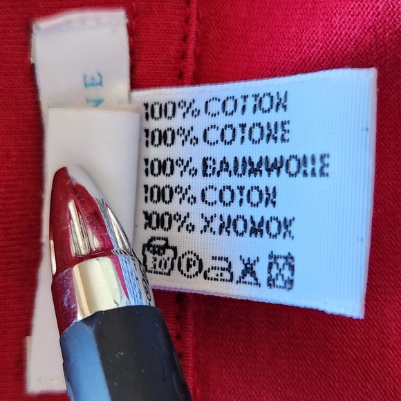 Ballantyne Italian Designer Polo Shirt Red 100% Cotton | Men's Size L - Picture 6 of 8